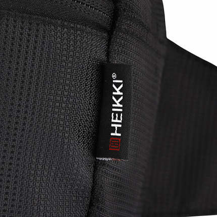 Сумка на пояс HEIKKI RIO (ХЕЙКИ) регулируемый ремень, черная, 28х16х9 см, 273886