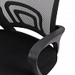 Кресло CROMEX (КРОМЕКС) "Top CH-695", с подлокотниками, сетка/ткань TW, черное, 533065