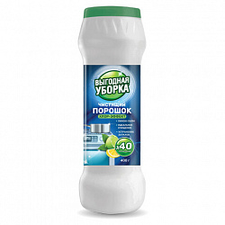 Чистящий порошок хлор-эффект 500 г, ВЫГОДНАЯ УБОРКА "Лимон и лайм", РЕНЕССАНС КОСМЕТИК, МИНПРОМТОРГ, 2610