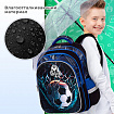 Рюкзак BRAUBERG KIDS FLOSSY, 2 отделения, 3 кармана, "Футбольный клуб", объемный дизайн, 40х28х18 см, 273181