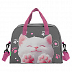 Сумка для занятий BRAUBERG KIDS с ручками, с плечевым ремнем, подкладка, 35x25x15 см, "Кот-мурлыка", 274629