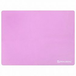 Настольное покрытие BRAUBERG для труда и творческих занятий, силикон, розовое, 30х40 см, 272374
