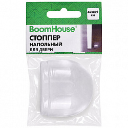 Стоппер напольный прозрачный, ограничитель для двери 1 шт., BOOMHOUSE (БУМХАУС), 701843