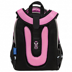 Ранец BRAUBERG SHINY, 2 отделения, с брелком, "Smiling cat", 38х28х14 см, 272040