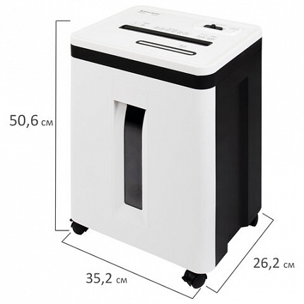Уничтожитель (шредер) BRAUBERG PROFESSIONAL CM-720m, "Heavy Duty", 5 уровень секретности, 2х13 мм, 7 листов, корзина 20 литров, 533132