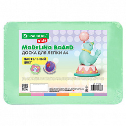 Доска для лепки А4, 280х200 мм, BRAUBERG KIDS, пастельные цвета, ассорти, 274252