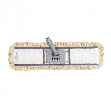 Насадка МОП плоская 60 см для швабры-рамки, карманы, хлопок, VILEDA "ДастМоп", 118102