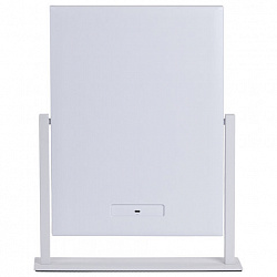 Зеркало для макияжа гримерное с подсветкой, 12 LED-ламп, 3 режима свечения, размер 29х38 см, работа от сети 220V, цвет белый, BRABIX, 609336