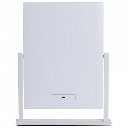 Зеркало для макияжа гримерное с подсветкой, 12 LED-ламп, 3 режима свечения, размер 29х38 см, работа от сети 220V, цвет белый, BRABIX, 609336