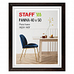 Рамка 40х50 см, небьющаяся, багет 30 мм, МДФ, STAFF "Style", цвет венге, 391342