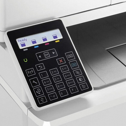 МФУ лазерное ЦВЕТНОЕ HP Color LaserJet M183fw "4 в 1", А4, 16 стр./мин., 30000 стр./месяц, АПД, Wi-Fi, сетевая карта, 7KW56A