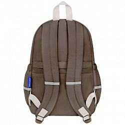 Рюкзак BRAUBERG PASTEL с термонашивками в комплекте, "Catch up", коричневый, 40х29х14 см, 274435