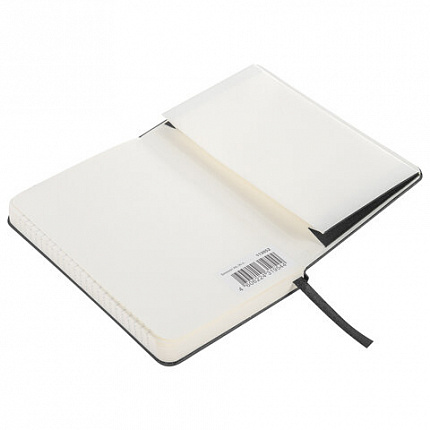 Блокнот МАЛЫЙ ФОРМАТ (93х142 мм) А6, BRAUBERG ULTRA, балакрон, 80 г/м2, 96 л., клетка, черный, 113052