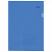 Папка-уголок с карманом для визитки, А4, синяя, 0,18 мм, AGкм4 00102, V246955