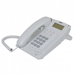 Телефон SANYO RA-S517W, спикерфон, память 30 номеров, тональный / импульсный режим, белый