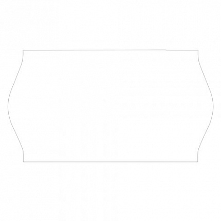 Этикет-лента 22х12 мм, волна, белая, комплект 5 рулонов по 800 шт., BRAUBERG, 123572