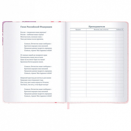 Дневник 1-11 класс 48 л., кожзам (твердая), застежка, BRAUBERG, "Аниме девочка", 107228