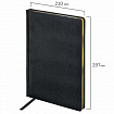Ежедневник недатированный БОЛЬШОЙ ФОРМАТ 210х297 мм, А4, BRAUBERG "Iguana", под кожу, 160 л., черный,114452