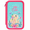 Пенал ПИФАГОР, 3 отделения, ламинированный картон, 19х11 см, "Pretty bunny", 273485