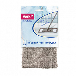 Насадка МОП плоская 38,8х9 см, из микрофибры, "Классик Limited Edition", YORK, 082270