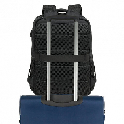 Рюкзак BRAUBERG FUNCTIONAL с отделением для ноутбука, USB-порт, багажная лента, "Firm", 43x30x15 см, 272576