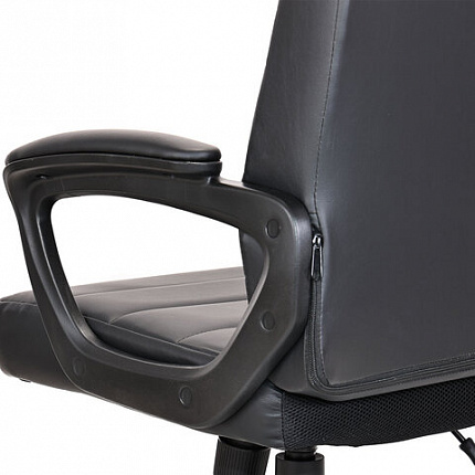 Кресло BRABIX "Win MG-353", кожзаменитель, разборное пятилучие, черное, 532981