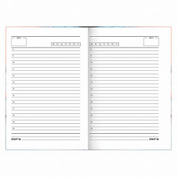 Ежедневник недатированный А5 145х215 мм, ламинированная обложка с фольгой, 160 л., STAFF, "Мрамор", 115564