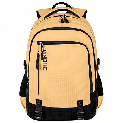 Рюкзак HEIKKI VALUABLE (ХЕЙКИ) универсальный, 2 отделения, отделение для ноутбука, бежевый, 48x33x19 см, 273870