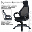 Кресло офисное BRABIX PREMIUM "Genesis EX-517", пластик черный, ткань/экокожа/сетка черная, 531574
