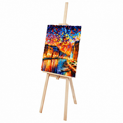 Мольберт напольный из липы "Лира", 67х162х48 см, высота холста до 100 см, BRAUBERG ART DEBUT, 192337