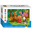 Пазл картонный 54 элемента, "Любимые герои", АССОРТИ, поле 18х13 см, STEP PUZZLE