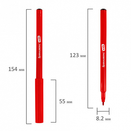 Фломастеры BRAUBERG KIDS КЛАССИЧЕСКИЕ 24 цвета, вентилируемый колпачок, ПВХ-упаковка, 152602