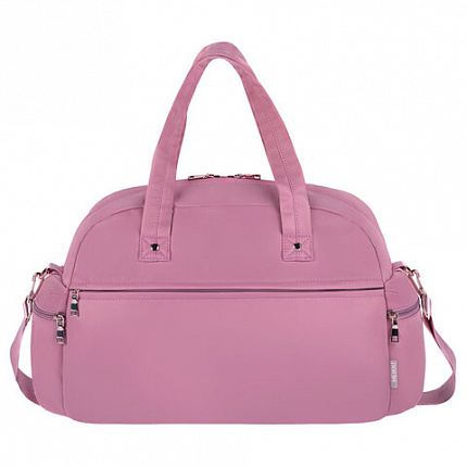 Сумка дорожная HEIKKI HANDY (ХЕЙКИ), карман на молнии, багажная лента, пыльная роза, 43х16х30 см, 273872