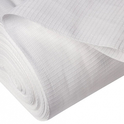 Полотно ВАФЕЛЬНОЕ отбеленное, рулон 0,45х60 м, в пакете, плотность 200 (±10) г/м2, LAIMA, 609578