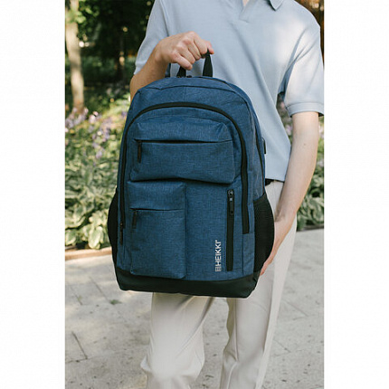 Рюкзак HEIKKI CONCORDANCE (ХЕЙКИ) универсальный, отделение для ноутбука, синий, 47x32x15 см, 273893