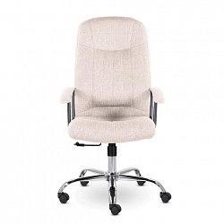 Кресло офисное "Бостон", CH-277, хром, ткань, бежевый (M-11)