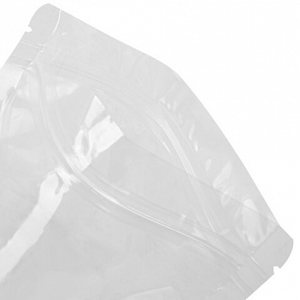 Пакеты дой-пак с замком ZIP LOCK, прозрачные, 100х150 + 30 мм, КОМПЛЕКТ 100 штук, 70 мкм, BRAUBERG, 700695