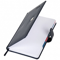 Ежедневник датированный 2026 А5 148х218 мм, GALANT "Ritter", под кожу, темно-синий, 117492