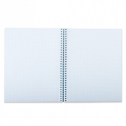 Тетрадь А4, 80 л., BRAUBERG, гребень, клетка, обложка твердая, "Color", 404055