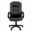 Кресло офисное Chairman CH 600 LT, экокожа, черное, 7158667