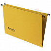 Подвесные папки А4/Foolscap (406х245 мм), до 80 листов, КОМПЛЕКТ 10 шт., желтые, картон, BRAUBERG (Италия), 231794