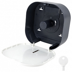 Диспенсер для туалетной бумаги LAIMA PROFESSIONAL SUPER (Система T2), малый, белый, ABS-пластик, 609504