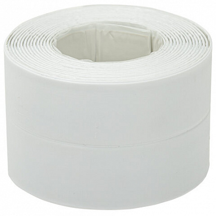 Клейкая лента бордюрная для ванны и кухни повышенной клейкости 60 мм х 3,35 м, бутил, DASWERK (ДАСВЕРК), 608775
