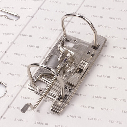 Папка-регистратор STAFF "Manager" с покрытием из ПВХ, 50 мм, без уголка, синяя, 225977