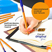 Ручки шариковые BIC "Orange Fine", НАБОР 8 шт., СИНИЕ, линия письма 0,32 мм, пакет, 919228/516351