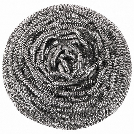 Губка (мочалка) металлическая, спиральная, 50 г, БОЛЬШАЯ, для посуды, гриля, плиты, LAIMA, 603101