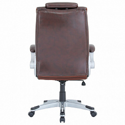 Кресло BRABIX PREMIUM "Phantom EX-553", рециклированная кожа, регулируемый подголовник, коричневое, 532941