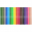 Фломастеры трехгранные 24 цвета, вентилируемый колпачок, BRAUBERG "PREMIUM", ПВХ-упаковка, 152194