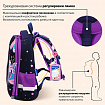 Ранец BRAUBERG PREMIUM, 2 отделения, с брелоком, "Блестящие бабочки", блестки, 38х29х16 см, 274393