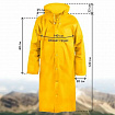 Дождевик-плащ желтый на кнопках, EVA, многоразовый, прочный, универсальный размер, KOMFI, EVA005Y
